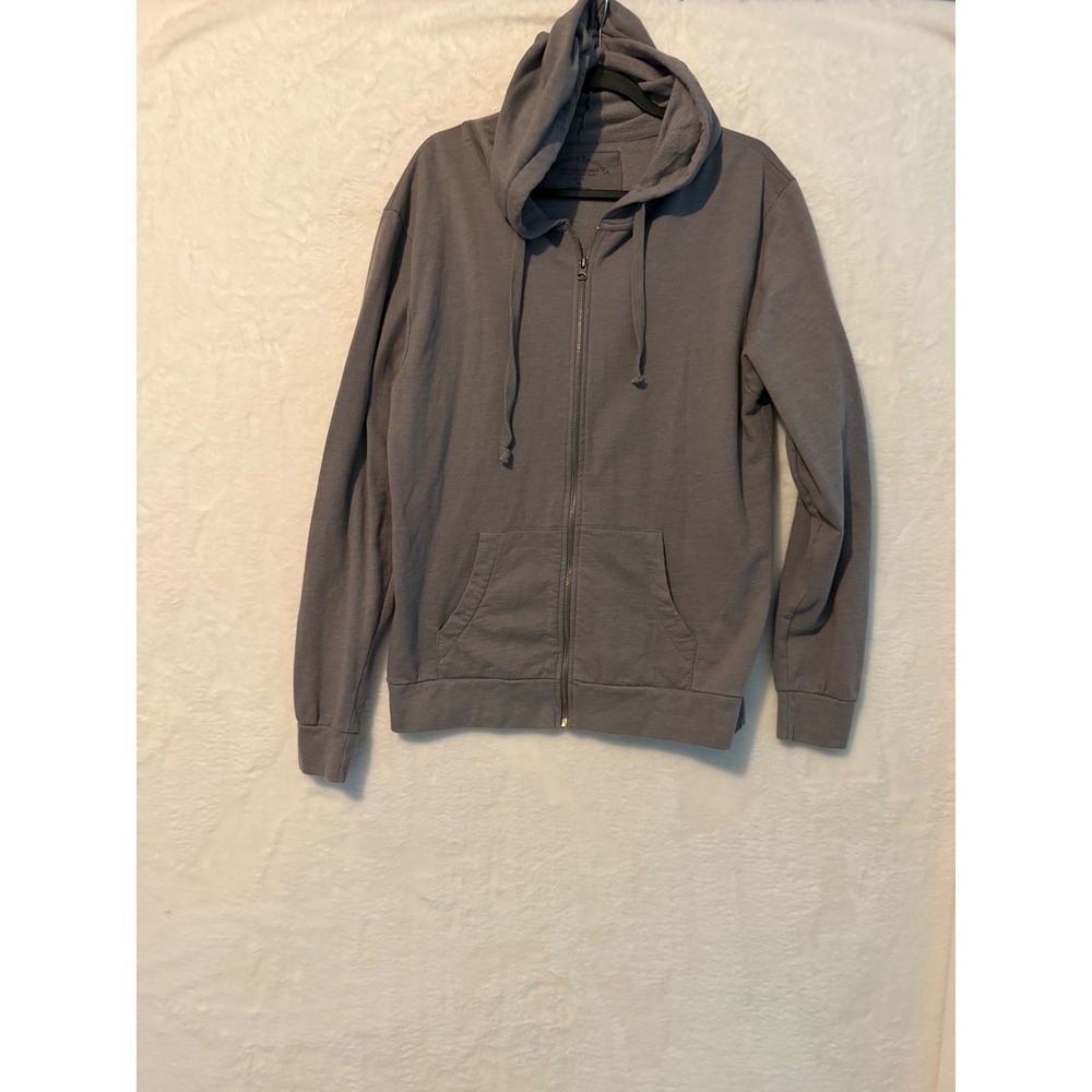 Threads 4 Thought Mens XL Gray Organic Cotton Full Zip Hoodie Sweatshirt TM02023